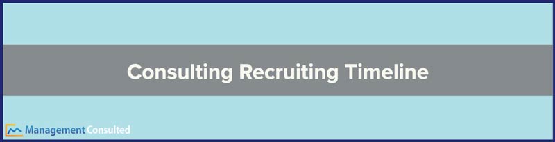 Consulting Recruiting Timeline