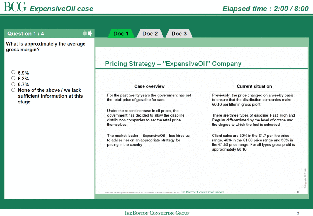 bcg online case example