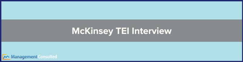 McKinsey TEI Interview