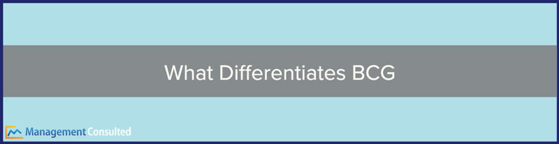 what differentiates bcg from other consulting firms